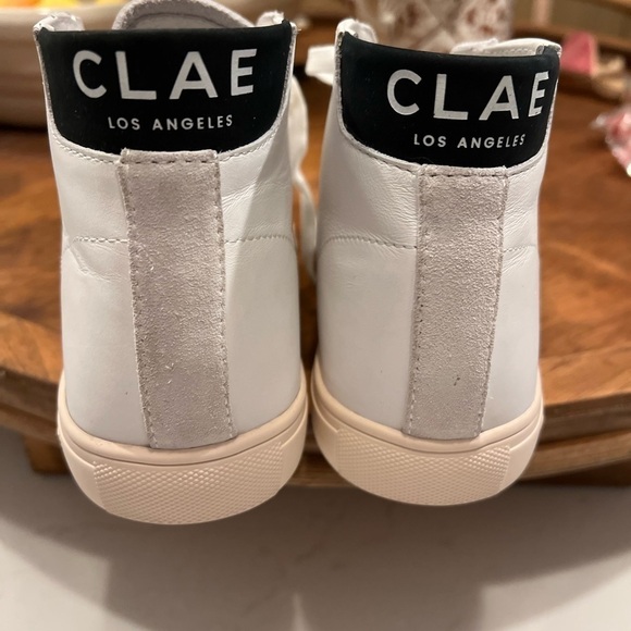 NWOT CLAE Los Angeles Mens Premium Leather High Top Sneaker / US 7 - Picture 7 of 14